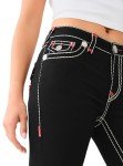 True Religion Women's Black Joey Flare Jeans