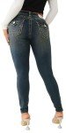 True Religion Women's Jennie Flap Skinny Jeans