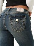 True Religion Women's Jennie Flap Skinny Jeans