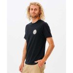 Rip Curl Men's Black Wettie Icon Tee