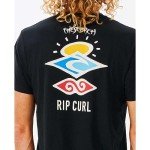 Rip Curl Men's Black Search Icon Tee