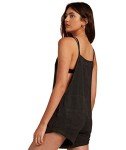 Billabong Women's Wild Pursuit Short Overalls - Off Black