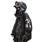 Niepce Inc Japanese Streetwear Windbreaker Jacket – Black