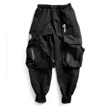 Niepce Inc Men's Black Techwear Cargo Pants
