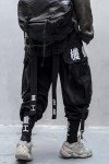 Niepce Inc Men's Black Techwear Cargo Pants