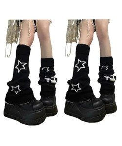 Y2K Star Skull Print Streetwear Leg Warmers