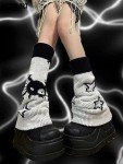 Y2K Star Skull Print Streetwear Leg Warmers