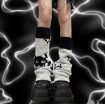 Y2K Star Skull Print Streetwear Leg Warmers