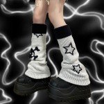 Y2K Star Skull Print Streetwear Leg Warmers