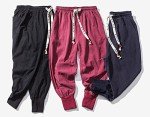 LifeHe Men's Blue Baggy Harem Pants