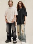 3-Pack Men’s Oversized Vintage Streetwear Tees