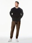 JMIERR Men's Baggy Corduroy Cargo Joggers - Brown