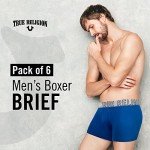 True Religion Men's Cotton Stretch Boxer Briefs - 6 Pack