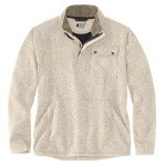 Carhartt Men’s Oat Milk Quarter-Zip Pocket Fleece