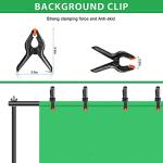 Adjustable Photography Backdrop Stand Kit with Clamps