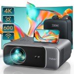 Yaber Projector with WiFi 6 and Bluetooth 5.2 - B0791K7B9Y