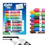 EXPO Low Odor Markers - 12 Pack - B0004F7GUI