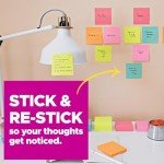 Neon Sticky Notes, 24 Pads - B01D8F5FKS