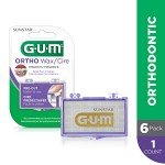 GUM Orthodontic Wax - 6 Pack - B07KQ9XZZ5