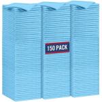 Blue Microfiber Cleaning Cloths, 150 Pack