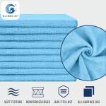 Blue Microfiber Cleaning Cloths, 150 Pack