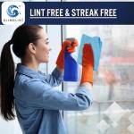 Blue Microfiber Cleaning Cloths, 150 Pack