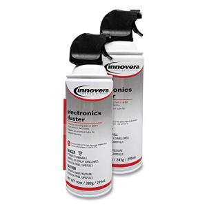 Innovera 10 Oz Compressed Air Duster Cleaner, 2-Pack