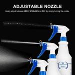 2 Pack 24 Oz Plastic Spray Bottles with Nozzle