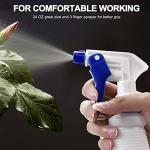 2 Pack 24 Oz Plastic Spray Bottles with Nozzle