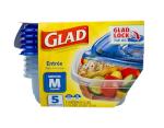 GladWare Medium Square Food Storage Containers, 5 Count