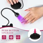 Krofaue UV LED Nail Lamp with Gooseneck Clamp