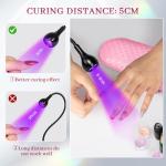 Krofaue UV LED Nail Lamp with Gooseneck Clamp