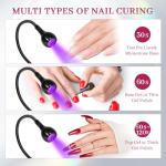 Krofaue UV LED Nail Lamp with Gooseneck Clamp