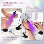 Krofaue UV LED Nail Lamp with Gooseneck Clamp