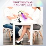 Krofaue UV LED Nail Lamp with Gooseneck Clamp