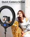 UBeesize 22" Dimmable Ring Light with Stand