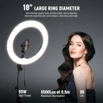 18-Inch NEEWER Ring Light Kit with Stand & Holder