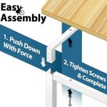 32-Inch Oak Computer Desk for Dental Office