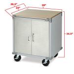 UltraHD Rolling Storage Cabinet for Dental Offices