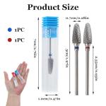 5-in-1 Carbide Nail Drill Bits Set, 2 Pack