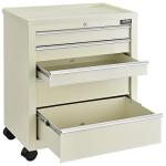 5-Drawer Medical Bedside Cart with Key Lock
