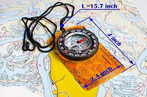 Top-of-the-line Orienteering Compass for Hiking and Camping
