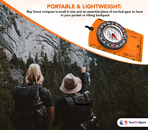 Top-of-the-line Orienteering Compass for Hiking and Camping