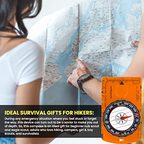 Top-of-the-line Orienteering Compass for Hiking and Camping