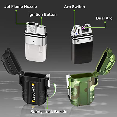 Waterproof Dual Arc USB Rechargeable Flameless Lighter