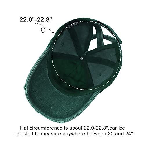 HGGE Women's High Messy Buns Baseball Cap