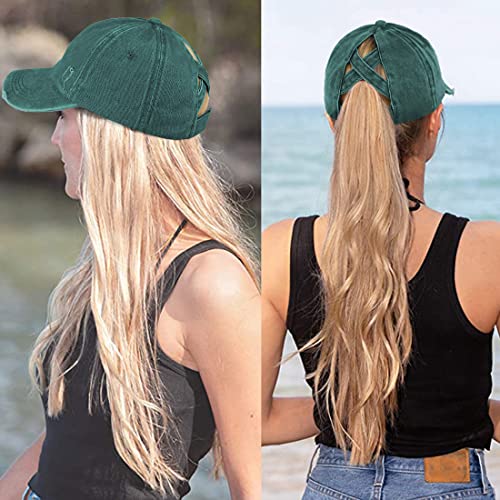 HGGE Women's High Messy Buns Baseball Cap