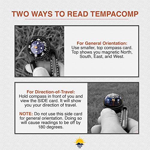 TempaComp - Ball Compass and Thermometer Carabiner