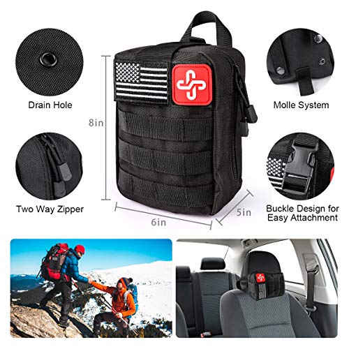 Hiking Survival Gear Kit with Trauma Bag, Men's
