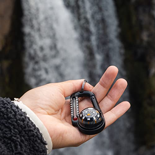 TempaComp - Ball Compass and Thermometer Carabiner